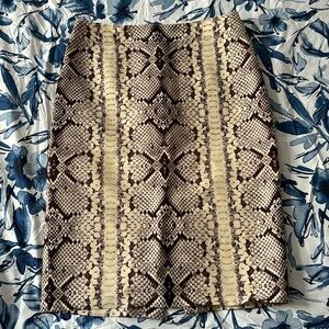 J.Crew Animal Print wool blend Pencil skirt